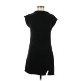 SkyLar Rose Casual Dress - Sheath Crew Neck Sleeveless: Black Solid Dresses - Women's Size Medium