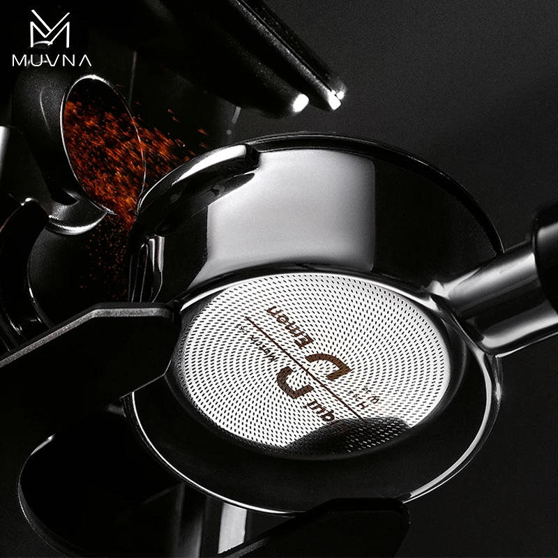 MUVNA Matrix Espresso-Filterkörbe für Kaffeemaschinen-Griff – 51/53/58 mm, 18/20/22 g Double Shot Extraction Powder Bowl Image