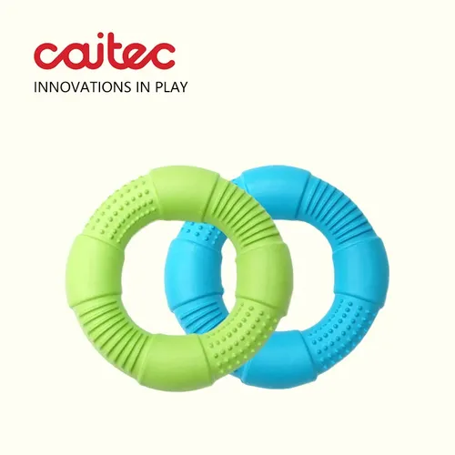 CAITEC Hund Spielzeug Schaum Ring Spielzeug Weiche Biss Ring Licht Durable Schwimmfähig Biss