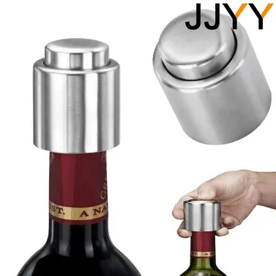 JJYY Wine Bottle Plug Saver Reusable Vacuum Rubber Sealer Wine Corks Keep Fresh Preserver Silicone Pump Cup Kitchen Accessories