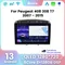 Autoradio für Peugeot RCZ 308 SW 408 2007-2015 2din Android Auto Carplay Auto Stereo DVD GPS Navigation Player Qled Bildschirm WiFi Auto GPS Multimedia Radio, 8-Kern DSP ohne DVD Player, 2Din Stereo
