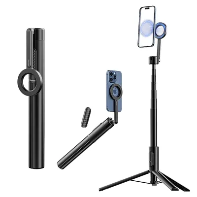 Ulanzi magnetisches Telefon Selfie Stick Stativ Pro/max 136,5 cm/164cm für iPhone 15 14 13 12 Selfie Stick Stativ mit Fernbedienung