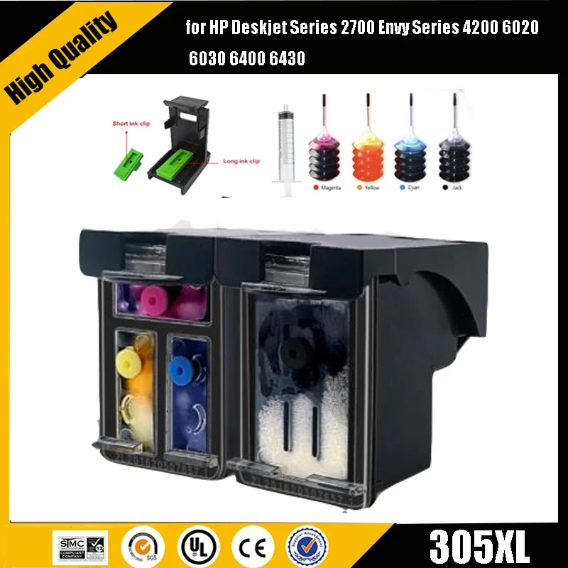 Einks hop 305xl Nachfüll-Tinten patrone kompatibel für HP 305 xl hp305 für HP Deskjet Serie 2700 Neid Serie 4200 6020 6030 6400 Image