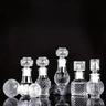 50ml/1pc/creative Split Bottle Transparent Glass Carving Bottle, Perfume Bottle, Liquid Bottle, Mini Bottle, Home Decoration Bottle