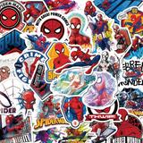 50pcs Spider-man Cartoon Graffiti Stickers For Creative Journaling, Phone, Cup Decoration, Waterproof Decals