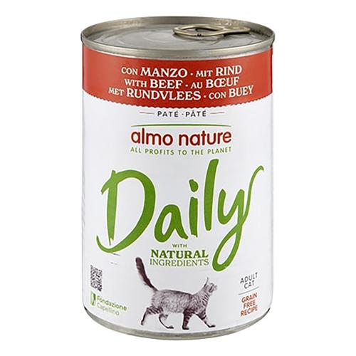 6x400g Beef Almo Nature Daily Menu Wet Cat Food