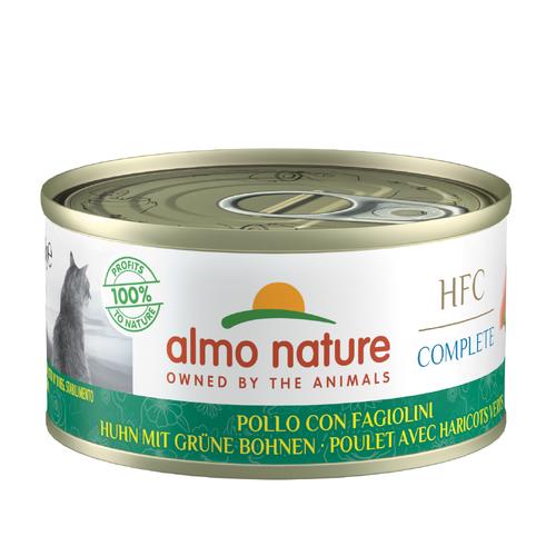 6x70g Chicken with Green Beans Almo Nature HFC Complete Wet Cat Food