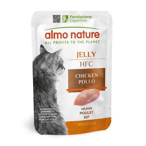 24x55g Chicken Pouches Jelly HFC Almo Nature Wet Cat Food