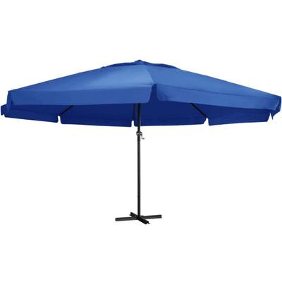 Vidaxl - Sonnenschirm mit Aluminium-Mast 500 cm Azurblau Image