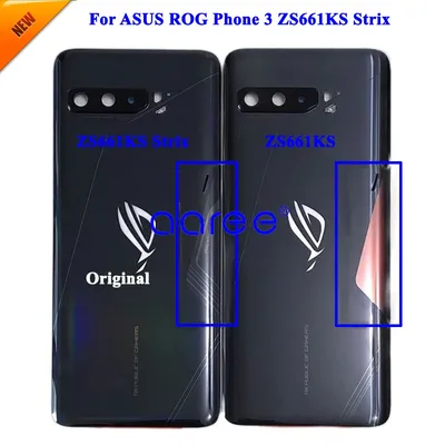 Battery Cover For ASUS Rog Phone 3 ZS661KS Back Housing For AUS ZS671KS Strix Back Housing Door With