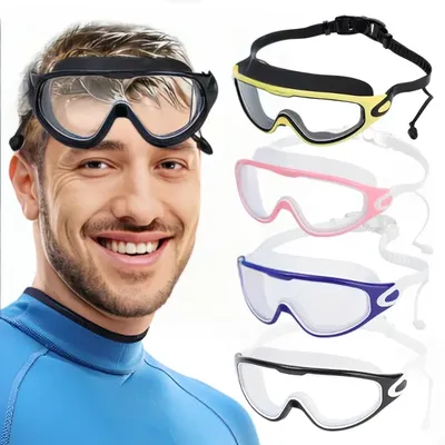 Professional Swimming Goggles Anti-Fog Swimming Glasses Adults Snorkeling Diving Goggles Adjustable