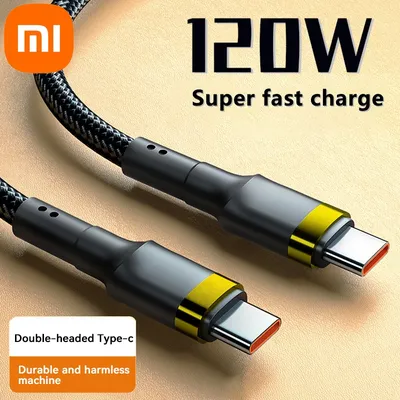 Xiaomi PD 120W Super Charging For Samsung S24 USB C TO USB Type C Cable For iPhone 15 Plus Pro Max