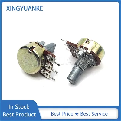 5PCS WH148 Type Single 3-Pin B5K B10K B20K B50K B100K Amplifier Audio Volume Potentiometer D Shaft