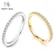MINTYBOX Moissanite Wedding Band Ring S925 Sterling Sliver Brilliant 1.5mm Diamond Rings for Women
