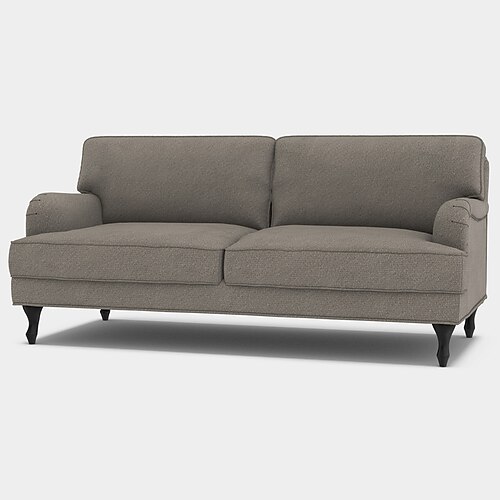 Sofaüberzug 3-Sitzer uni gesteppt Samt Überwürfe Image