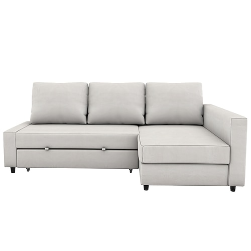 Ecksofa Bettbezüge L-förmig uni Samt Überwürfe Image