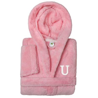 Sweet Kids 100% Polyester SUPER PLUSH Double Brushed Hooded Bathrobe with White Bookman Monogram