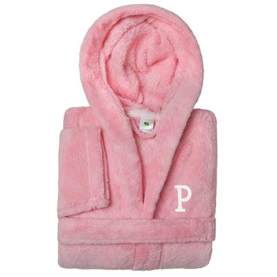 Sweet Kids 100% Polyester SUPER PLUSH Double Brushed Hooded Bathrobe with White Bookman Monogram