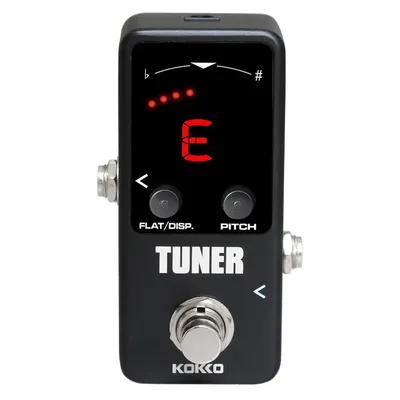 KOKKO FTN2 MINI Chromatische Gitarre Tuner Pedal mit Led-anzeige True Bypass Elektrische Gitarre Effekt Pedal Gitarre Teile Zubehör