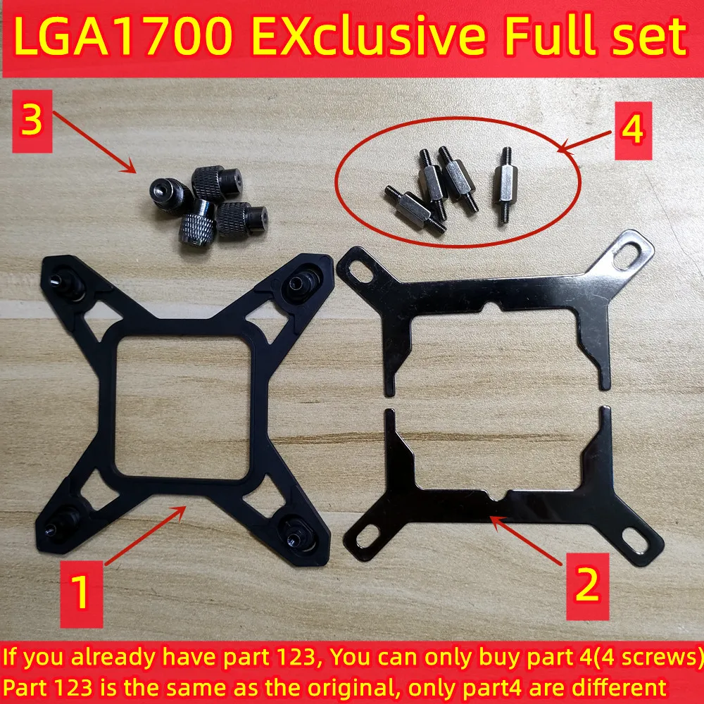 Kit de ventilateur de refroidissement CPU LGA1700, support de montage, refroidisseur de processeur pour CORSAIR Hydro S H60(2018)/H100i RGB/H115i RGB/H100X 2011 2066
