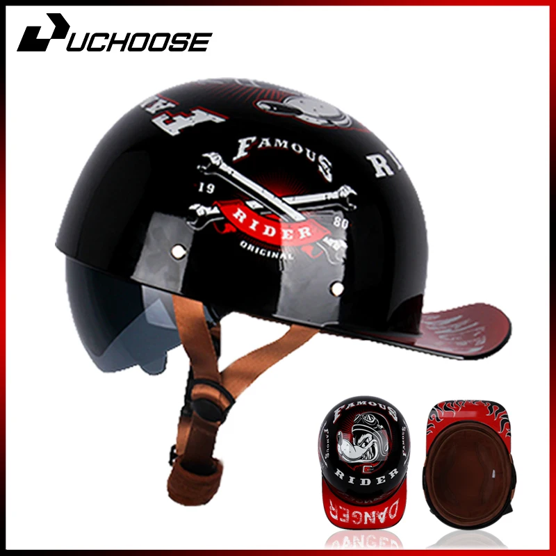 Vintage personalisierte Baseballkappen für Herren und Damen, Motorradhelme, Marienkäferhelme, Baseballkappen für Elektroautos, Halbhelme Image