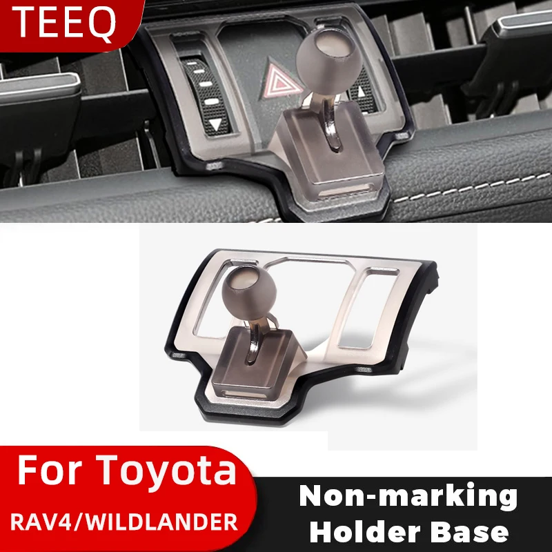 TEEQ Magnetische drahtlose lade Auto Telefon Halter Für Toyota RAV4 2020 2021 2022 2023 Feste Halterung Basis Spezielle Auto telefon Halterungen Image