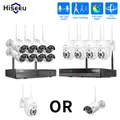 Hiseeu 3/5MP WIFI PTZ IP Camera Set Security Bullet Camera Kit H.265 + 10CH NVR Wireless CCTV sistema di sorveglianza della telecamera esterna