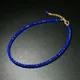 Collier d'été Boho fait à la main en perles de cristal bleu noir chaîne de clavicule pour femmes