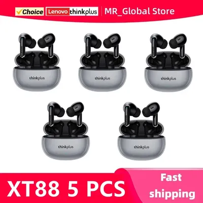 Original Lenovo XT88 5pcstws drahtloser Kopfhörer Bluetooth 5,3 Dual Stereo Rausch unterdrückung Bass Touch Control Long Standby Headset Image