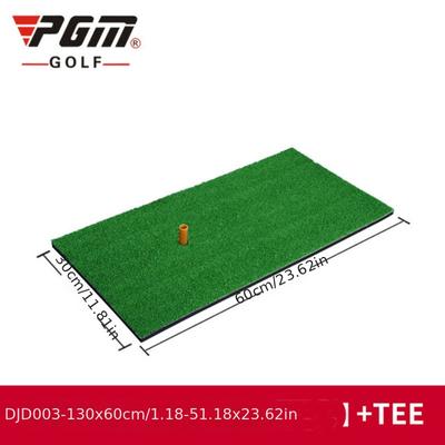 TEMU Pgm Portable Golf Hitting Mat With Rubber - Realistic Turf For Indoor & Outdoor Practice, Includes 3 White Golf Balls - Training Djd003, Golf Accessories