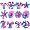 12pcs Fidget Spinners, High Speed Manual Spinner Gift Pack Stuffed Toys, Classroom Prizes Kids' Birthday Gifts