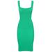 Sleeveless Mini Tank Dress - Green - Hunza G Dresses