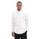 TOM TAILOR Herren Slim Fit Oxford Hemd aus Baumwolle mit Brusttasche, 20000 - White, XXL