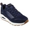 Sneaker SKECHERS "Uno Stacre", Herren, Gr. 40, blau (navy), Leder, Lederimitat, sportlich, Schuhe, mit Luftkammernsohle, Freizeitschuh, Halbschuh, Schnürschuh