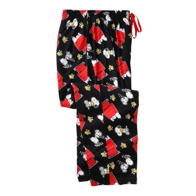 Men's Big & Tall Licensed Novelty Pajama Pants by KingSize in Snoopy Woodstock Toss (Size 3XL) Pajama Bottoms