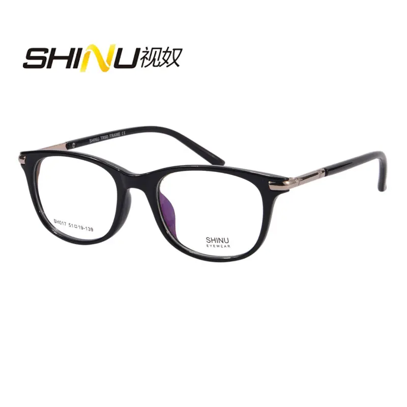 SHINU benutzerdefinierte Frauen progressive multifokale Lesebrille runde Brille minus Sehbrille für Frauen Original TR90-Brille Image