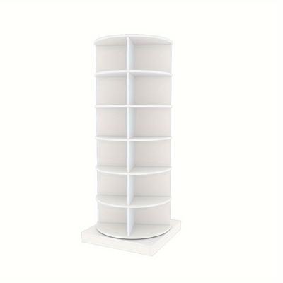 TEMU 1pc 6 Tiers Revolving Free Standing Shoe Storage Organizer, 360Â° Rotating Shoe Rack, Storage Rack Cabinet Tower For Entryway Living Room Hallway, Bedroom/living Room Furniture, Indoor Furniture