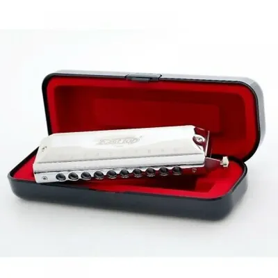 Easttop T10-40 10 Hole 40 Tones Chromatic Harmonica Pure Thick Key of C Beginner 10Holes 40Tones