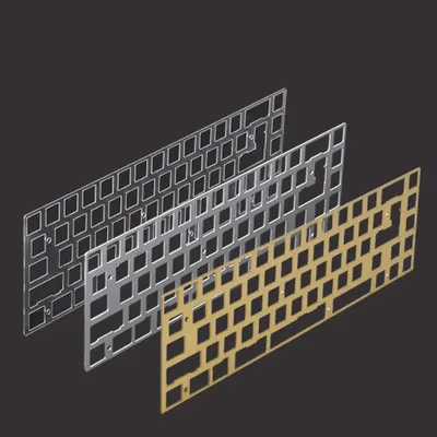 KBD 67 68 Key Mechanical Keyboard Brass Aluminum Polycarbonate Positioning Plate 68 Layout