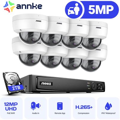 8CH Videoüberwachungssets 4K poe nvr 8×5MP Kamera Full hd ir Nachtsicht Wasserdichte Dome Kamera