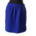 J. Crew Skirts | J Crew Mini Skirt Elastic Waist Pockets Cobalt Blue Purple Size 8 Piping | Color: Blue/Purple | Size: 8