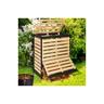 Idmarket - Compostiera da giardino in legno 360 l