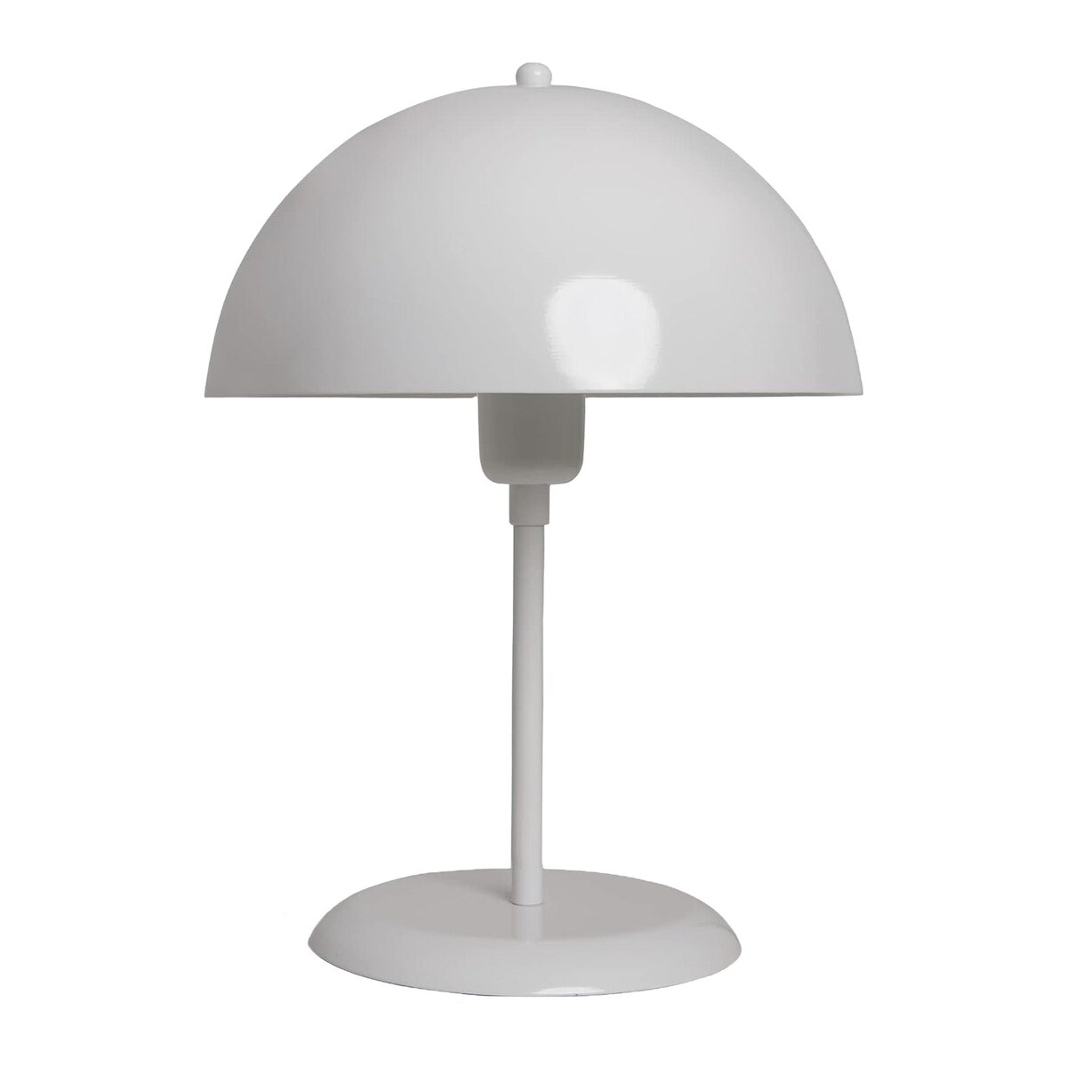 Bamyum Lipeo Kleine Tischlampe 30cm, Pilz Lampe Metall, Weiß Lampe Image