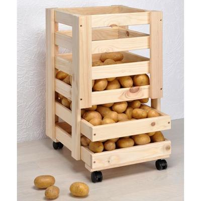 Kartoffel- & Obstkiste mit FSC® aus Kiefernholz
