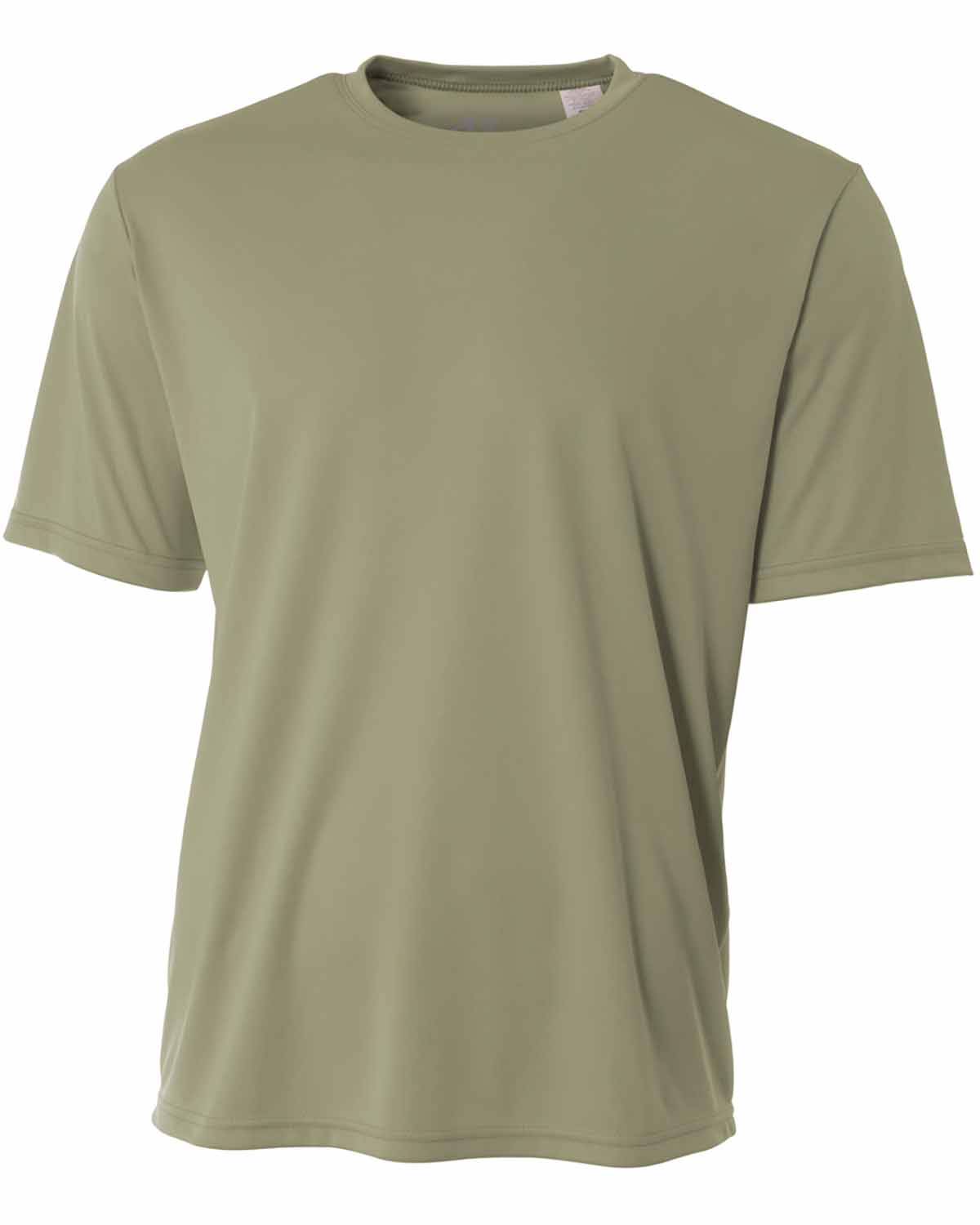 A4 NB3142 Youth Cooling Performance Crew T-Shirt in Olive size Small | Polyester A4NB3142