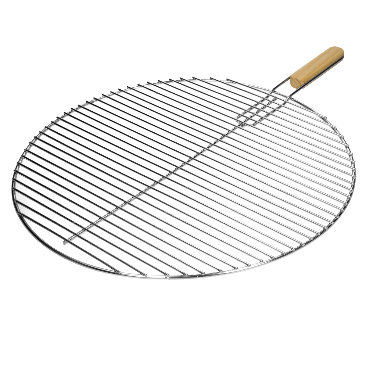 ECD Germany Grillrost Edelstahl Ø 54,5 cm – Runder Grillrost mit Griff, rostfrei, für Kugelgrill, Grillkamin, Gasgrill & Feuerschalen, robustes Image