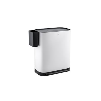 SVITA MLT2X30 Mülleimer Treteimer Abfalleimer 60l 2 Fächer freistehend mit Deckel inkl. Inneneimer Weiß Image