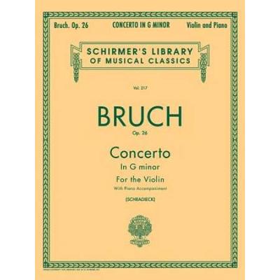 Concerto In G Minor, Op. 26: Schirmer Library Of Classics Volume 217