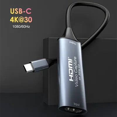 Type C USB 3.0/2.0 Video Capture Card HDMI-compatible 4K 30Hz MS2130 Game Grabber Record for Switch