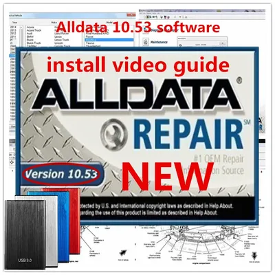 2024 best-selling Alldata10.53 software with installation video support for free installation of car